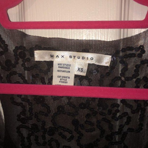 Max Studio Black Sequin Tanktop - Picture 2 of 2